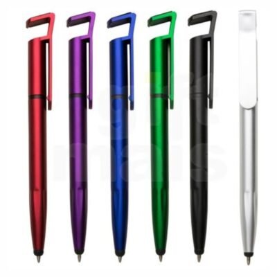 Caneta Plástica Touch com Suporte