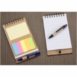 Bloco de Anotações com Caneta e Post-it