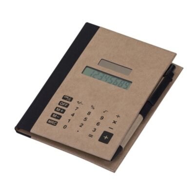 Bloco de Anotações com Post-it e Calculadora