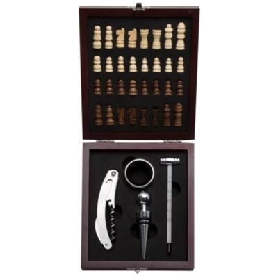 Kit Vinho Xadrez 4 peças