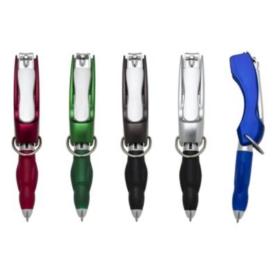 Caneta Plástica com Cortador