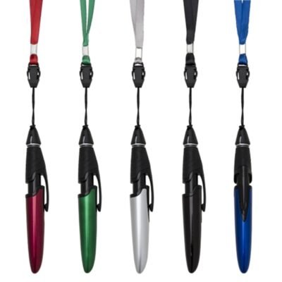 Caneta Plástica com Cordão