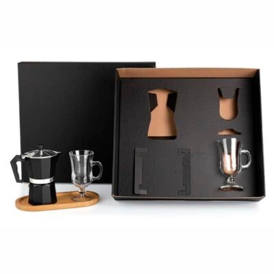 Kit Para Café Com Cafeteira Italiana - 4 Pçs