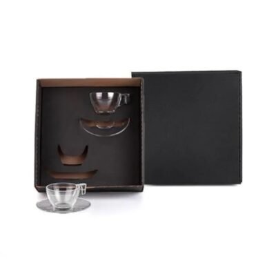 Jogo De Xícaras Com Pires - 90 Ml - 4 Pçs