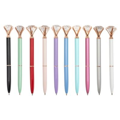 Caneta Metal Diamante