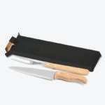 Conj. De Garfo E Faca 7" Em Madeira - 2 Pçs