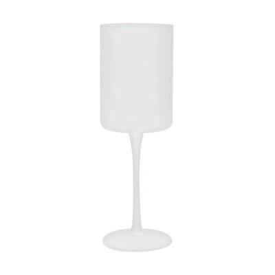 Taça de Vinho de Vidro Jateado