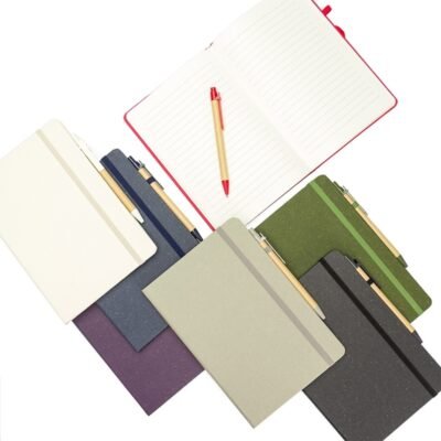 Caderneta Fibra de Arroz com Caneta