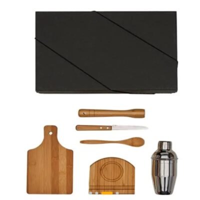 Kit Para Caipirinha Em Bambu / Madeira - 0,35 L - 6 Pçs