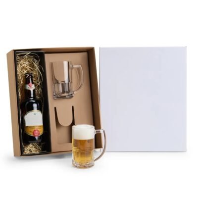 Jogo De Canecas De Vidro P/ Cerveja 340 Ml - 2 Pçs